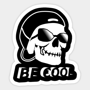 Funny Cool Skull Sticker